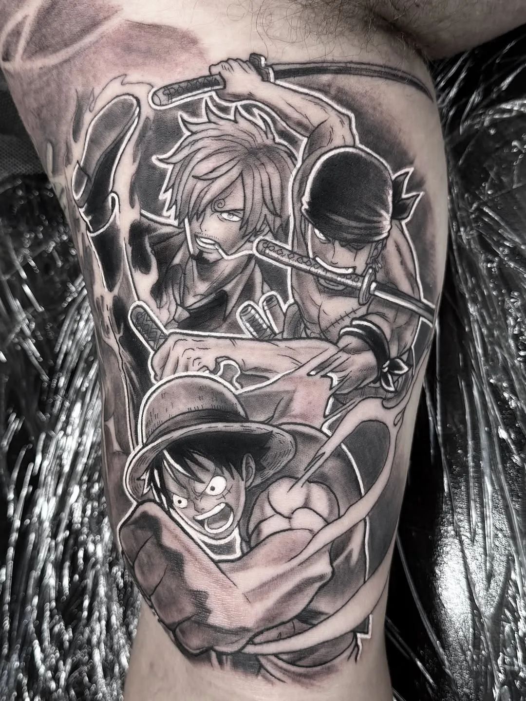 ONE PIECE TRIO tattoo by Crouchy
