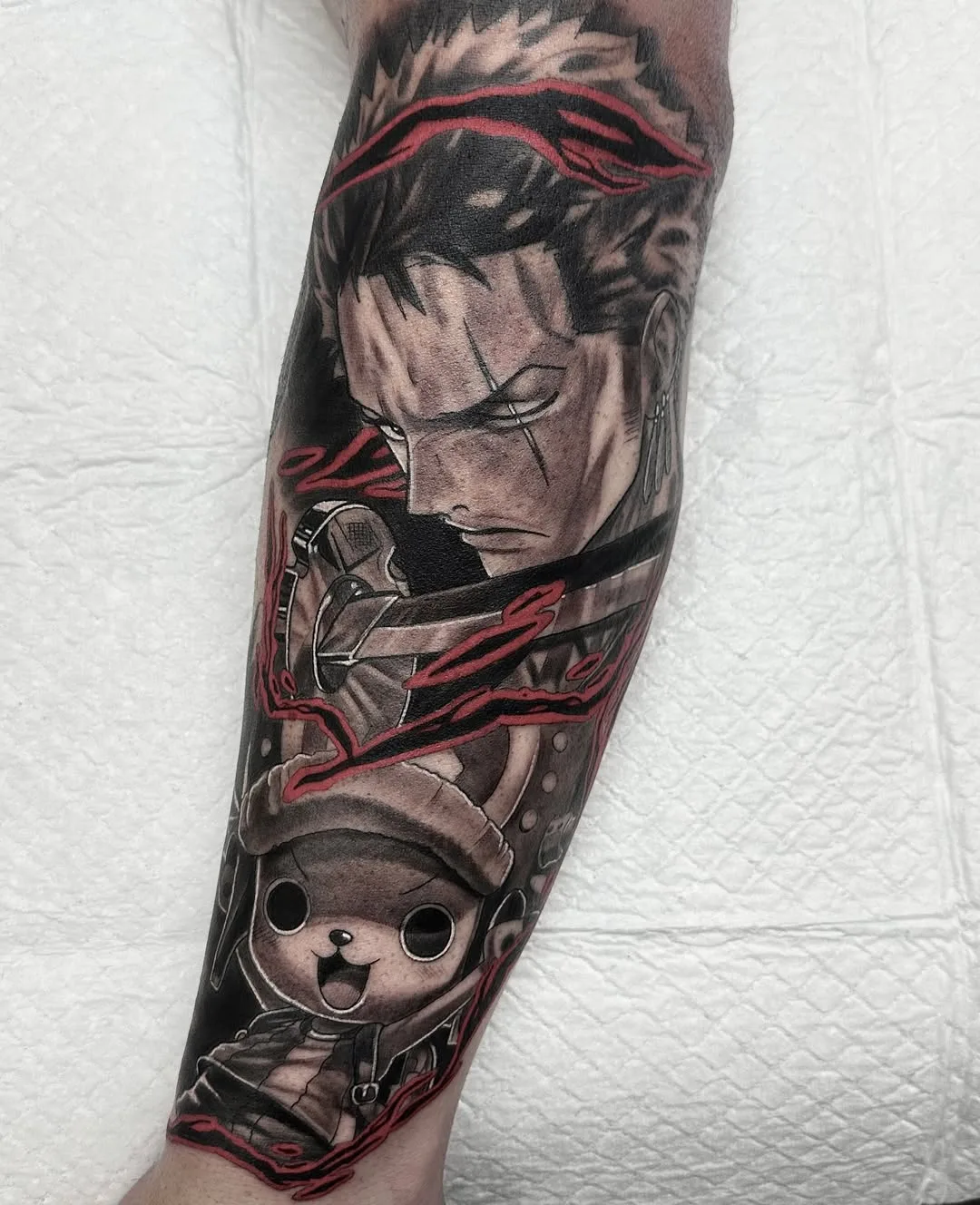 ZORO & CHOPPER tattoo by Crouchy