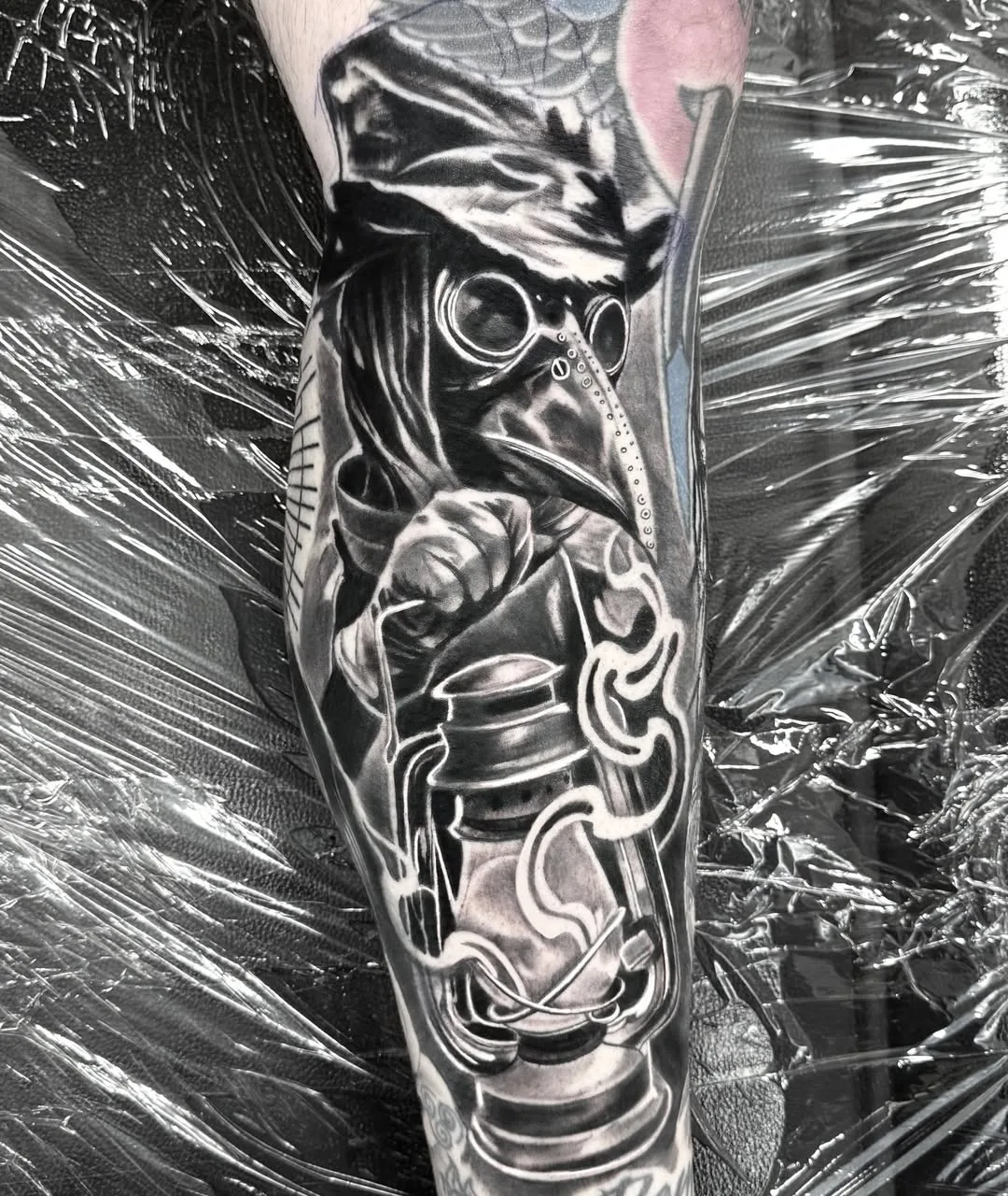 PLAGUE DOCTOR tattoo by Crouchy