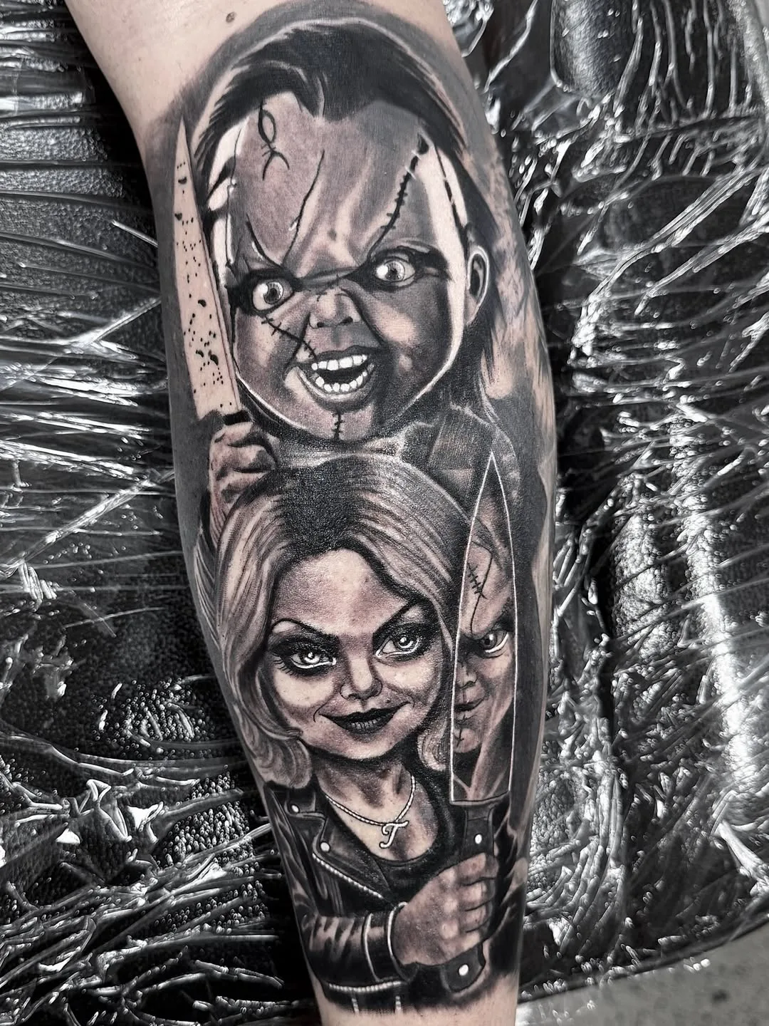 CHUCKY tattoo by Crouchy