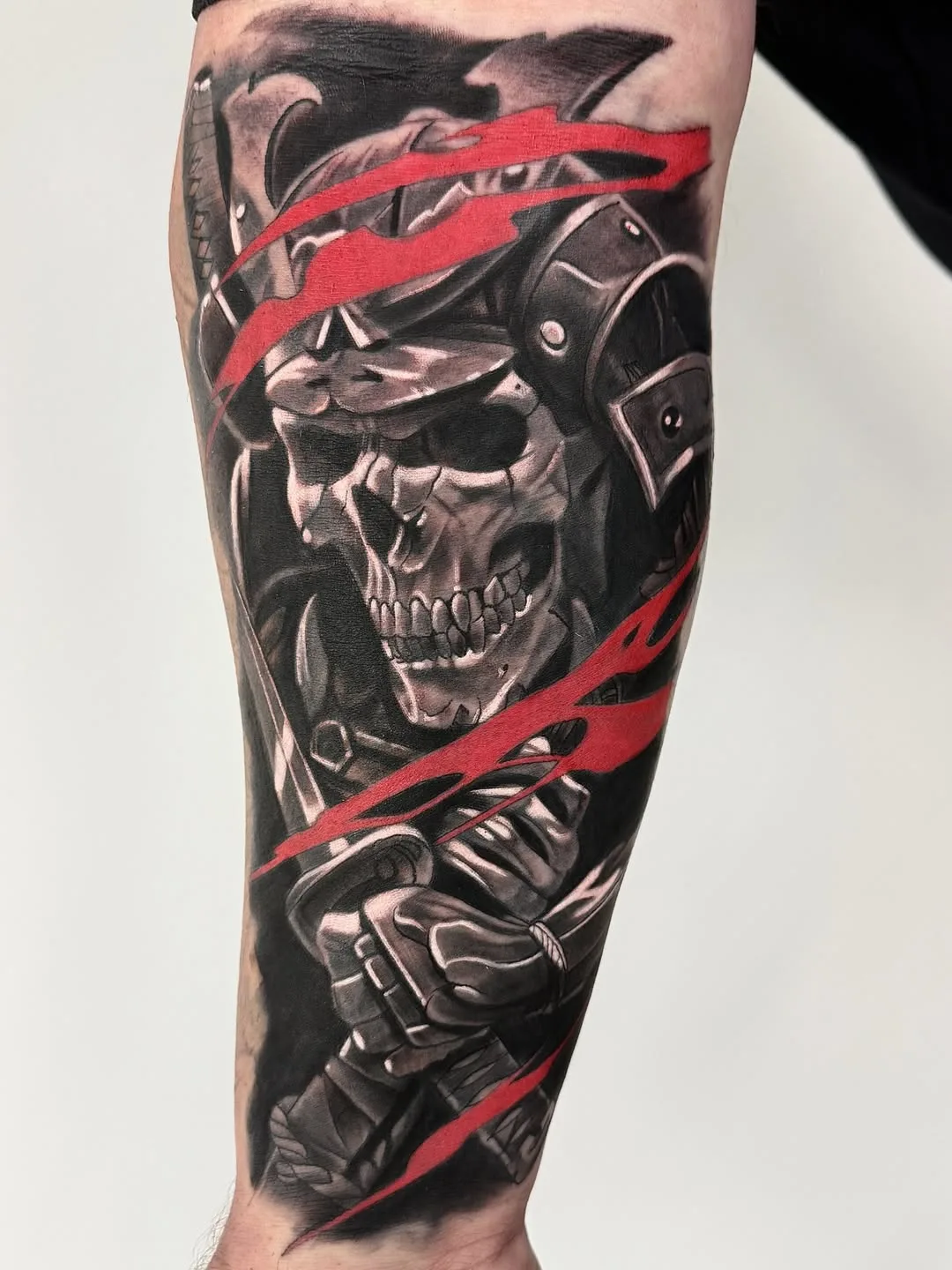 SKELETON SAMURAI tattoo by Crouchy